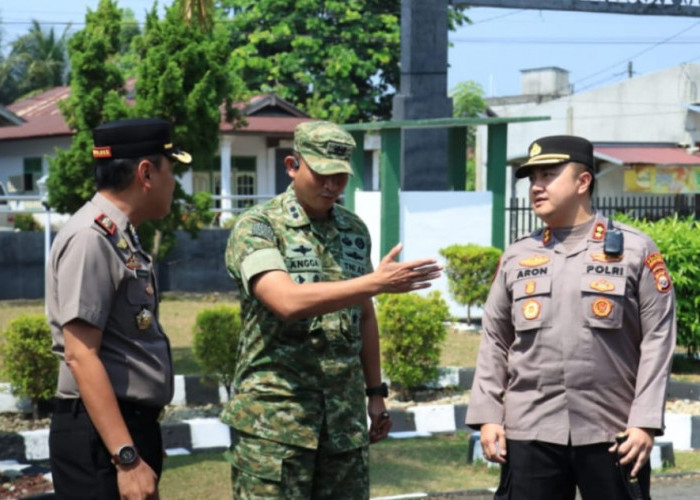 Perkuat Sinergitas TNI-Polri, Kapolres Kaur Silaturahmi ke Makodim 0408 Bengkulu Selatan-Kaur