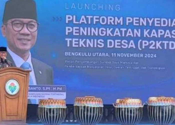 Mendes PDT RI Launching Platform P2KTD di Bengkulu Utara