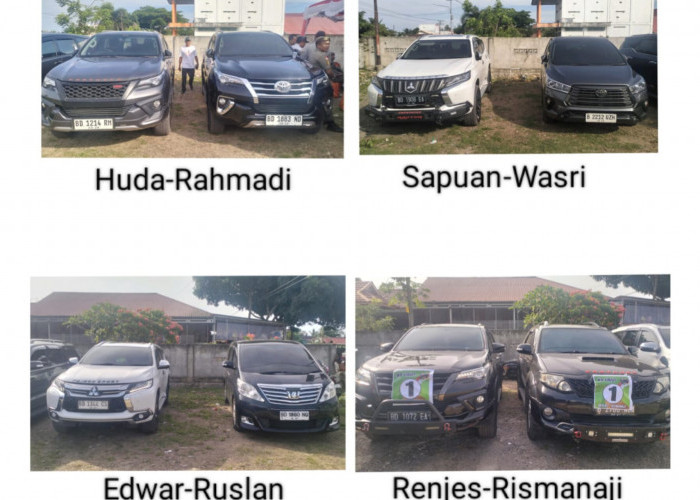 Sapuan Kendarai Innova Ketika ke KPU, Cabup Lain Naik Pajero, Alphard dan Fortuner