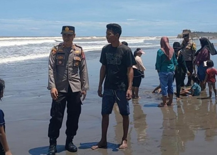 Terkendali, Polsek Ketahun Lakukan Pengamanan   di  Pantai Urai Paradise