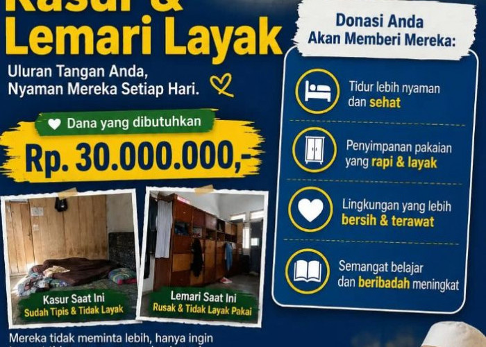 21 Anak Yatim Panti Asuhan Al-Kahfi Kepahiang Butuh Kasur dan Lemari Layak