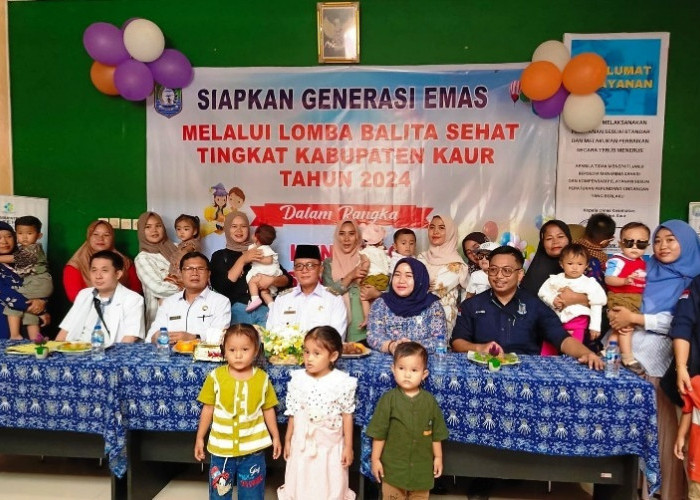 Dinas Kesehatan Kaur Sambut Hari Kesehatan Nasional, Bupati Buka Lomba Balita Sehat