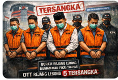KPK Tetapkan 5 Tersangka OTT Rejang Lebong, Bupati Fikri Thobari Ikut Terjerat