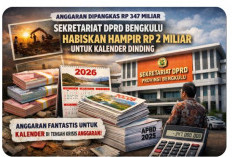 Sekretariat DPRD Bengkulu Habiskan Hampir Rp2 Miliar untuk Kalender Dinding
