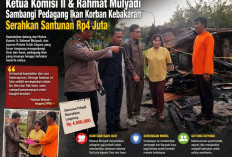 Ketua Komisi II dan Rahmat Mulyadi Sambangi Pedagang Ikan Korban Kebakaran, Serahkan Santunan Rp4 Juta