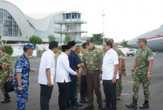 Sambut Menteri Pertahanan RI di Bandara, Walikota Bengkulu Perkuat Sinergi Pertahanan Daerah