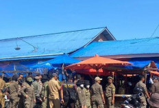 Puluhan Petugas Turun, Penertiban Pedagang di Pasar Panorama Berlangsung Kondusif