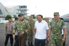 Menhan RI Kunjungi Bengkulu, Wagub Mian Sampaikan Kesiapan Lahan Pembangunan Lanud