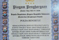 Prestasi Gemilang: Polda Bengkulu Raih Penghargaan Tertinggi dari Kapolri
