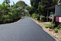 Pembangunan Jalan Hotmik di Desa Lubuk Mukti Sudah Dituntaskan Dinas PUPR Mukomuko