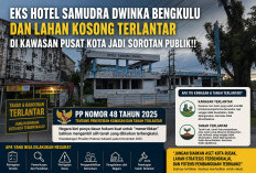 Bangunan Eks Hotel Samudra Dwinka Dibiarkan Terlantar di Kawasan Pusat Kota Bengkulu jadi Sorotan Publik!!