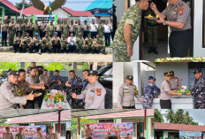 Kompak dan Sinergis, Polres Kaur dan Polsek Jajaran Sambangi Koramil, Ucapkan Dirgahayu TNI ke-81