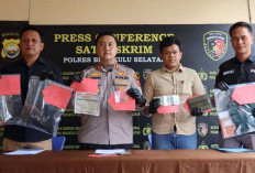 Polres Bengkulu Selatan Konferensi Pers Empat Perkara, Termasuk Penusukan Calon Kades 