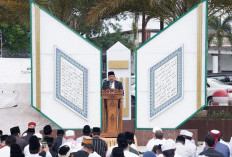 Berlangsung Khidmat, Ribuan Umat Islam Ikuti Salat Iduladha di Masjid Raya Baitul Izzah Bengkulu