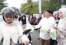 Aksi Sosial, Walikota Bengkulu, Kapolda  dan DPD REI  Bagi-Bagi  Takjil di Pantai Panjang