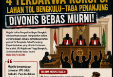 Vonis Bebas 4 Terdakwa Kasus Lahan TOL Bengkulu - Penanjung