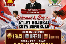 Gojukai Kota Bengkulu Ukir Prestasi Nasional, Raih 9 Emas dan Peringkat Empat Se-Indonesia